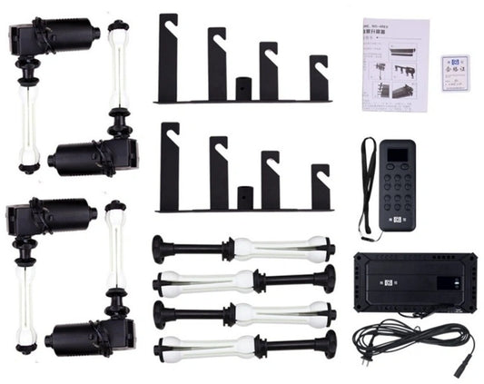 Motorized Wall Mounted Background Holder - set of 4