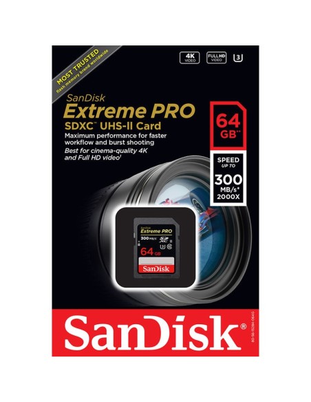 SanDisk Extreme Pro 64GB 300mb/s SD