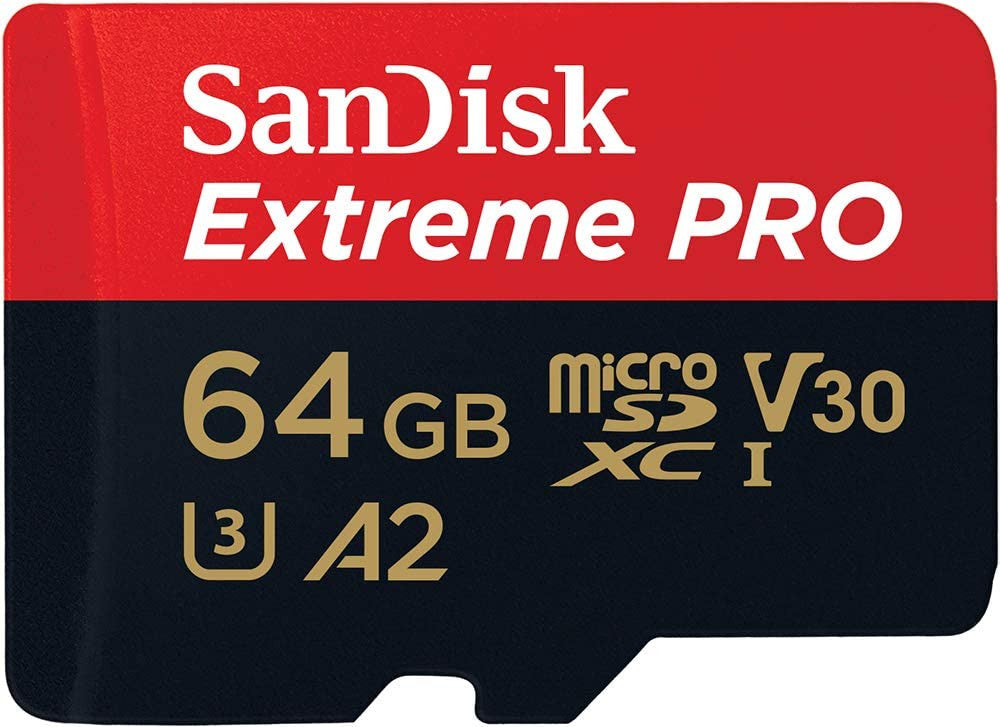 SanDisk 64GB Ultra UHS-I microSDXC Memory Card with SD Adapter