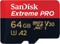 SanDisk 64GB Ultra UHS-I microSDXC Memory Card with SD Adapter